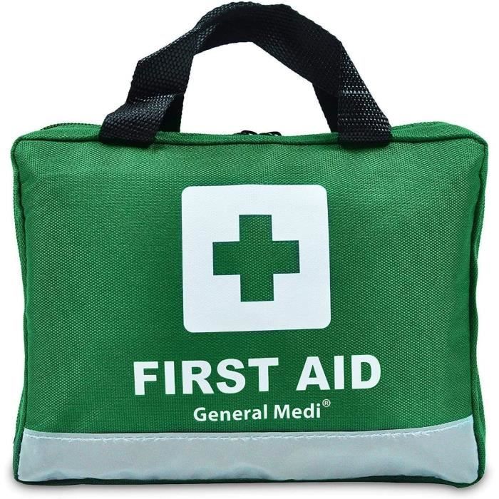 Trousse De Premiers Secours 120 Articles - Pour Maison, Voiture, Randonnée - General Medi