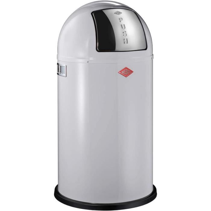Poubelle Spaceboy Wesco En Tôle D'acier Rouge 35L - Design Rétro, Fabrication Allemande - Neuf