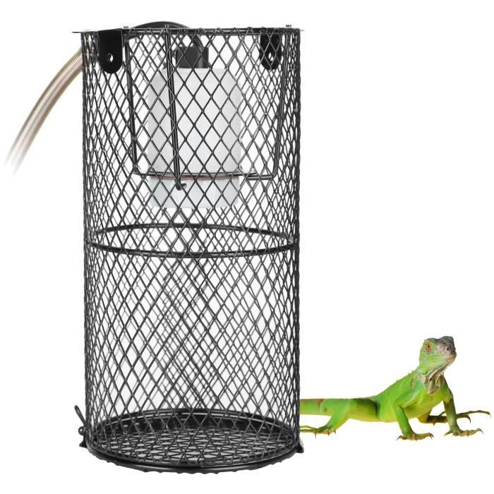 Meilleurs prix pour Abat-jour de reptiles Abat-Jour Anti-Brûlure de Reptiles Support de Lampe Chauffante animalerie chauffage Prise UE 220V