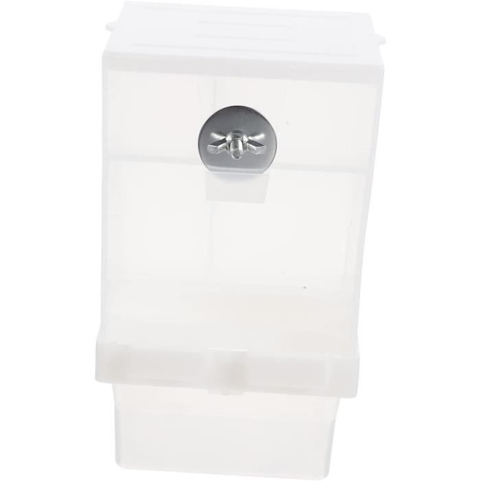 Mangeoire Automatique Transparente Pour Cage Oiseaux - Distribution Gravité, Anti-déversement, Pour Perruches, Canaris...