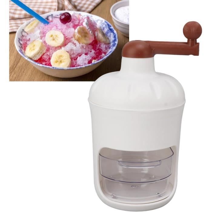 Broyeur à Glace Manuel - Pour Cocktails, Smoothies Ou Appâts Pêche - Compact Et Facile à Nettoyer