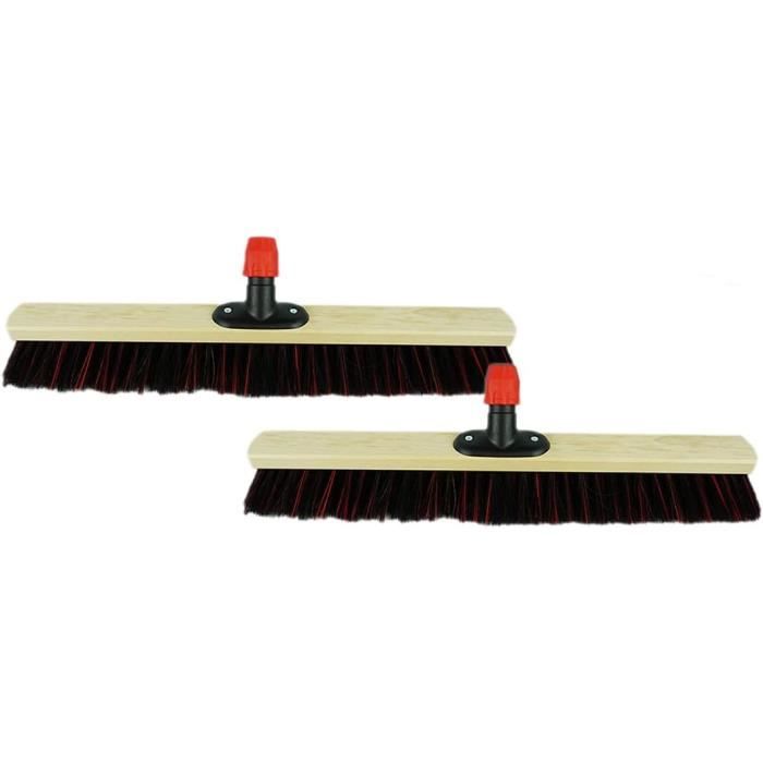 Tête De Balai Laiton 27 Cm – Poils Métalliques Ondulés, Manche Réglable 15-25 Mm, Pour Trottoir Et Pavés