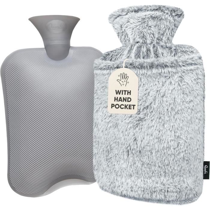 Fashy Bouillotte Avec Housse Polaire 2L - Vert Sauge