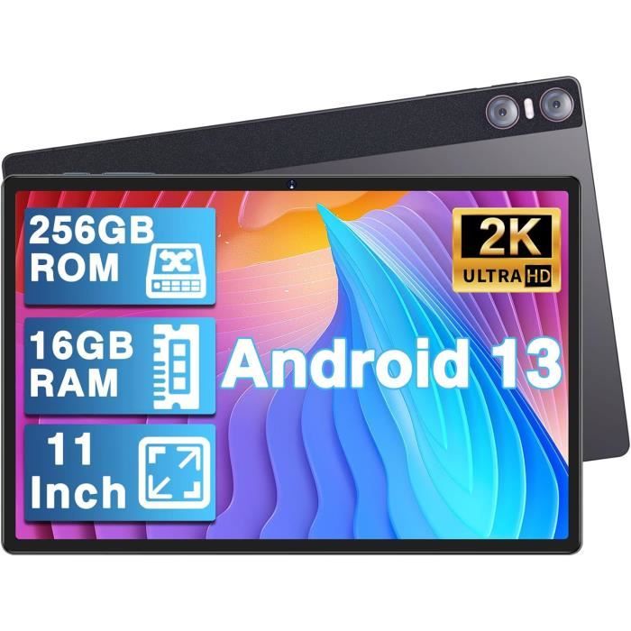2023 Nouvelle Tablette 11 Pouces Android 13, 16 Go Ram, 256 Go Rom, 1 To  D'Extension, Écran 2K 2000 X 1200, Octa-Core, Triple[J382]
