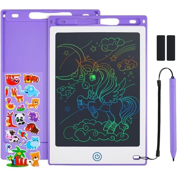 Tablette D’écriture LCD 8,5 Pouces – 2 Pack – Ardoise Magique Effaçable Pour Enfants 3-8 Ans – Avec Verrouillage Anti-effacement - 10