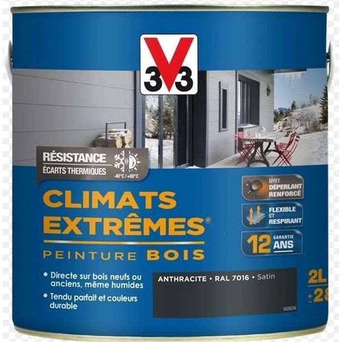 Peinture Bois Satin Climat Extreme 2 5l Bleu Bretagne V33 Achat Vente Peinture Vernis Peinture Bois Satin Climat Cdiscount