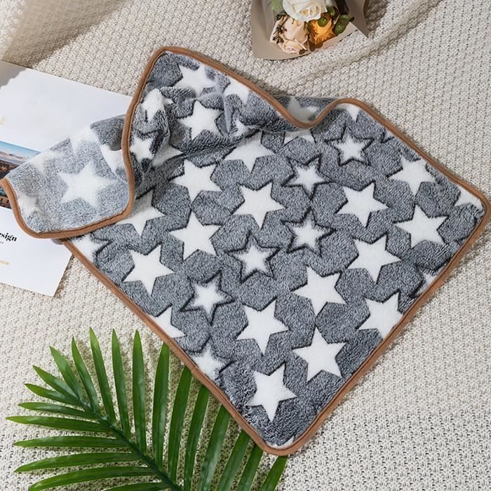 Meilleurs prix pour VGEBY couverture pour chien Couverture grise pour animaux de compagnie, chaude, douce et confortable, Couverture Étoile Grise S YESM