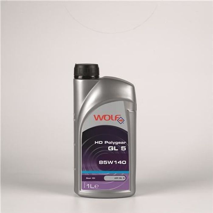 Bidon 1 litre d'huile 85W140 Wolf POLYGEARGL585…