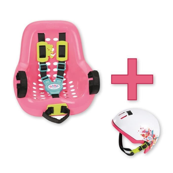 Zapf Creation 823712 729 Set de velo 2 pieces pour ton poupon Baby Born siege casque Cdiscount Jeux Jouets