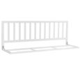 Barrière de lit IB STYLE® PINO - Protection antichute en bois - 120 cm blanc-1