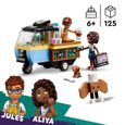 LEGO® 42606 Friends Le Chariot de Pâtisseries Mobile, Jouet Éducatif avec Figurines Aliya, Jules et le Chien Aira-1