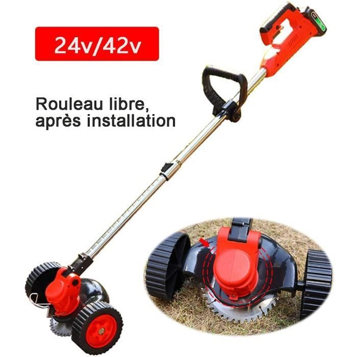 Costway Electric Weed Sweeper Cordless Paving Grout Cleaner Patio