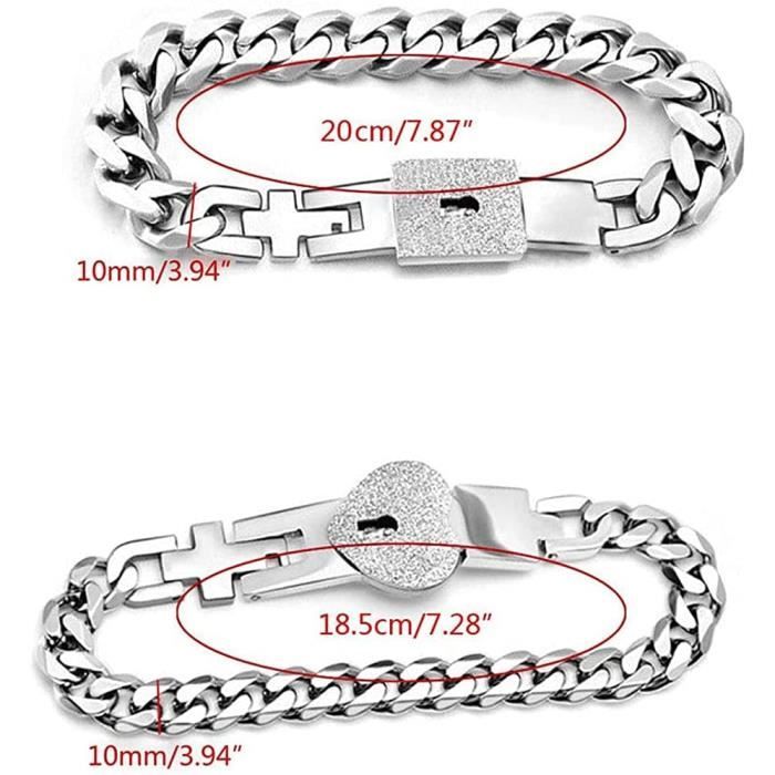 Set de 2 bracelets élastiques Acier Inoxydable