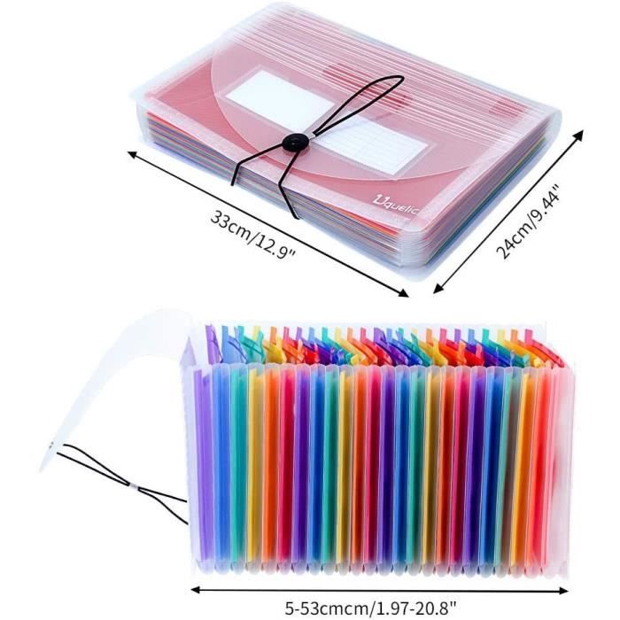 Classeur Accordéon,Grande Capacité Multi-Poche | Organisateur à