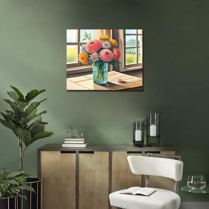 Weise Elch Malen Nach Zahlen Set – 35x45 Cm, Mit Leinwand, Acrylfarben & Pinseln, Motiv „Owens In Wreath“