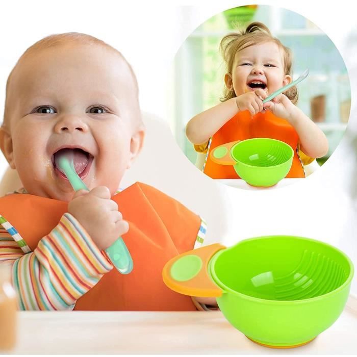 Couvert - Limics24 - 3 Cuillères Bébé Silicone Alimentaire Sans Bpa |  Multi-Couleur Cadeau Bebe Encourager À Manger