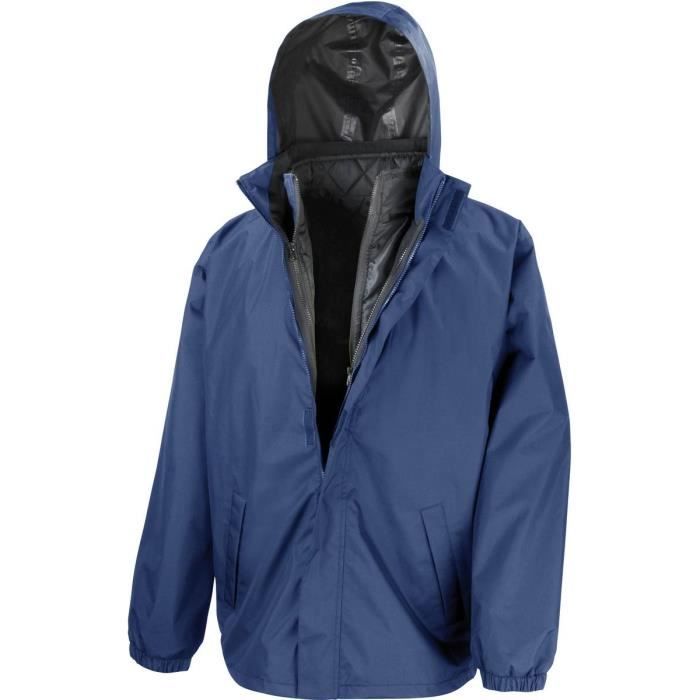 Parka de travail 3 en 1 Result Noir Noir Cdiscount Pret a Porter