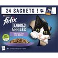 FELIX Tendres Effilés en Gelée Viandes-Poissons - 24 x 85 g - Sachets fraîcheur pour chat adulte-2