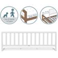 Barrière de lit IB STYLE® PINO - Protection antichute en bois - 120 cm blanc-2