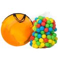 TECTAKE Piscine à Balles Cabane Maison Tente Tunnel de Jeux 200 balles - Multicolore-2