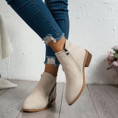 Low boots beige femme 2025