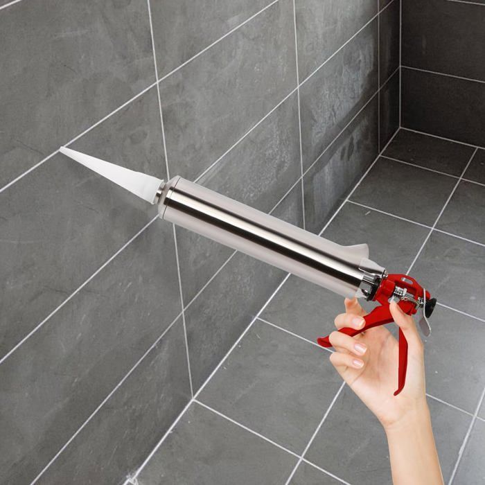 Applicateur Rapide Joint Mortier TABODD - Pistolet Ciment Électrique Acier Inoxydable, Sans Perceuse, Pour Jointoiement Pierres Et Murs