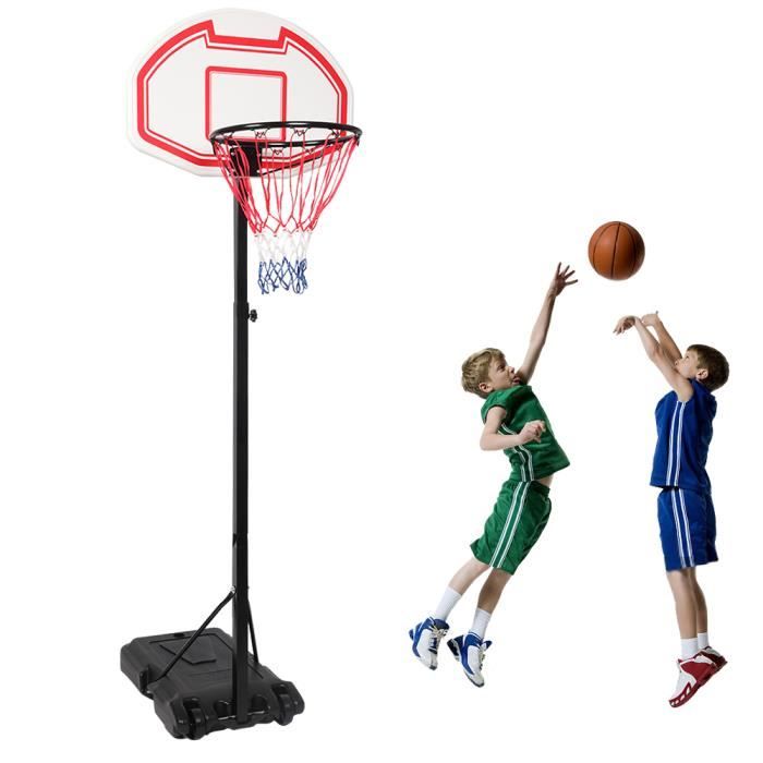 Panier de Basket Extérieur Enfants,Hauteur Réglable de 160cm à 210cm, Panier  de Basket sur Pied à roulettes Base de Lestage - Cdiscount Sport