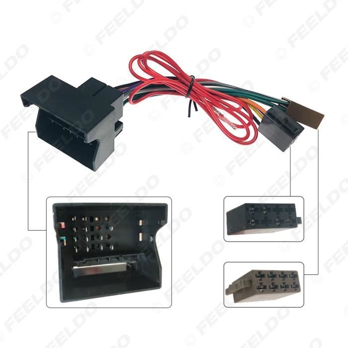Acheter Adaptateur de connecteur de câblage de câble de plomb ISO pour  autoradio, pour Peugeot 207 307 407