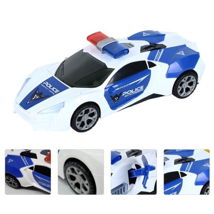 1PC musique lumière voiture de police jouet enfants simulation voiture  électrique (sans batterie) - Cdiscount Jeux - Jouets