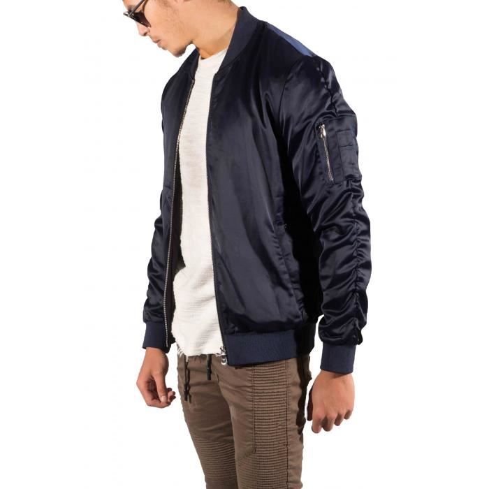 Bomber best sale satin homme