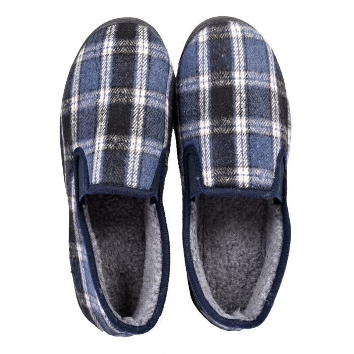 OZABI CHARENTAISE Pantofole Unisex Modello PREMIUM ZH22625, Colore Blu Marino, Taglia 40 EU