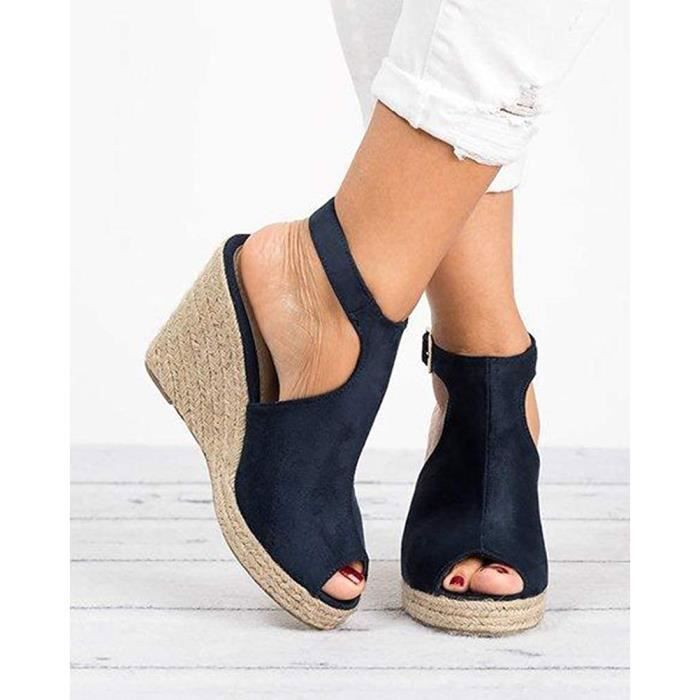 Sandale talon on sale bout fermé