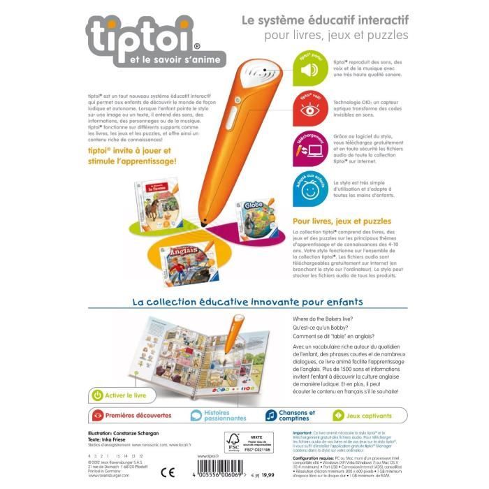 Tiptoi® - A la découverte du corps humain - Ravensburger - Jeu électronique  éducatif - Dès 4 ans - en français - Cdiscount Jeux - Jouets