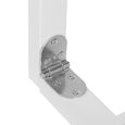 Barrière de lit IB STYLE® PINO - Protection antichute en bois - 120 cm blanc-3