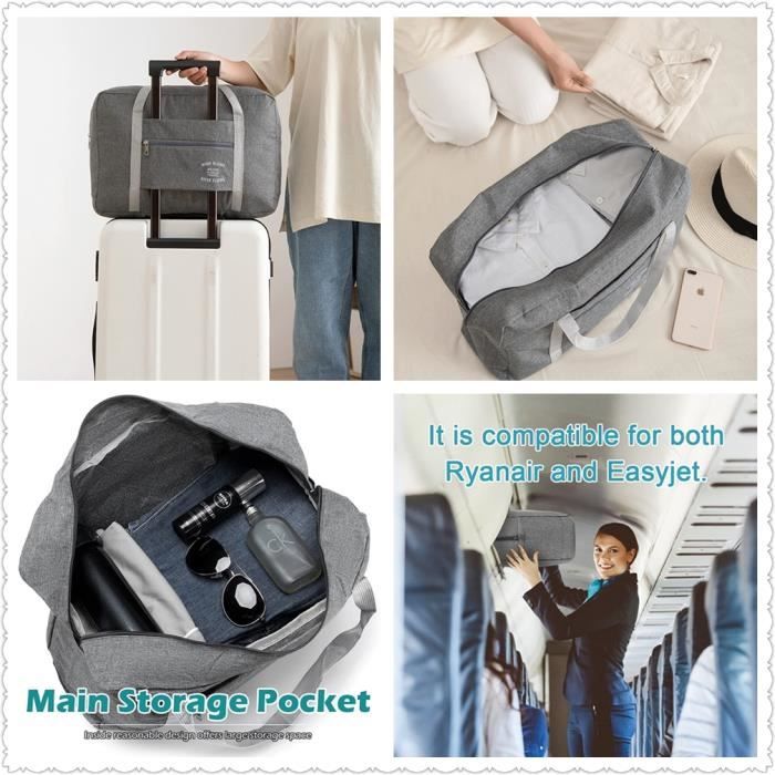 2 Paquet Sac de Voyage Bagage Portable Valise Grande Taille Pas