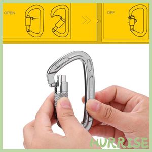 Mousqueton Alliage Alu 25KN Pour Escalade, Rappel, Sécurité, Taille 101x58mm
