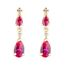 0.4 Gr Or Bicolore 375//1000 Carissima Gold Boucle dOreilles Femme 9 Cts