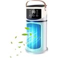 Climatiseur Mobile | Rafraîchisseur Air pour Pièces avec Brumisation LED Appareil de Brumisation Purifiante 9 Vitesses