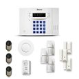 Alarme maison sans fil DNB 3 à 4 pièces mouvement + intrusion + détecteur de fumée + gaz - Compatible Box / GSM-0
