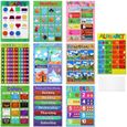 10 PCS affiches éducatives d'apprentissage Creative Vivid drôle outils d'enseignement pour les enfants d'âge  AFFICHE - POSTER-0