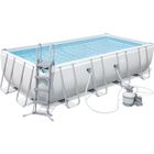 Kit Piscine hors sol tubulaire BESTWAY Power steel™ - 549 x 274 x 122 cm - Rectangulaire (Filtre à sable, échelle, diffuseur)