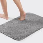DASINKO Tapis de Bain, Tapis de Douche Microfibre Doux, Lavable en Machine Tapis de Sol Salle de Bain Moelleux ,60 x 80