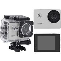 Caméra d'action, 1080P 12MP HD WiFi 30M Caméra de Sport étanche Écran Tactile de 2 Pouces avec Accessoires pour Vlogging, plong A356
