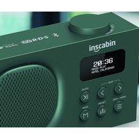 Inscabin P2 Radio numérique Portable Dab/Dab + FM/Haut-Parleur sans Fil Portable avec Bluetooth/Son stéréo/Beau Design/Double rév