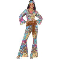 Déguisement hippie femme - Marque - Modèle - Noir - Adulte - Multicolore - Feutrine et tissu multicolore