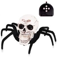 araignée télécommandée réaliste tête de mort jouet plastique halloween blague peur effrayant enfant décoration de fête pour