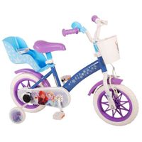 Vélo pour enfants Disney Frozen - Filles - 12 pouces - Bleu Violet - Go-getter