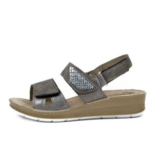 Sandales confort à scratch rose | GEMO