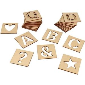 Tampons lettres de l'alphabet en bois (lot de 31 pièces) - Cdiscount  Puériculture & Eveil bébé