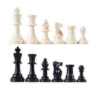 JEU SOCIÉTÉ - PLATEAU Plastique - 32 pièces d'échecs en bois complet pou